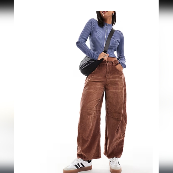 We The Free Good Luck Mid Rise Barrel Cords Sz 27 EUC Free People Anthropologie - Picture 9 of 16